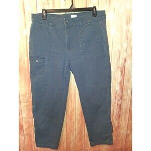 Time And Tru Blue Taper Crop Pants Sz 18